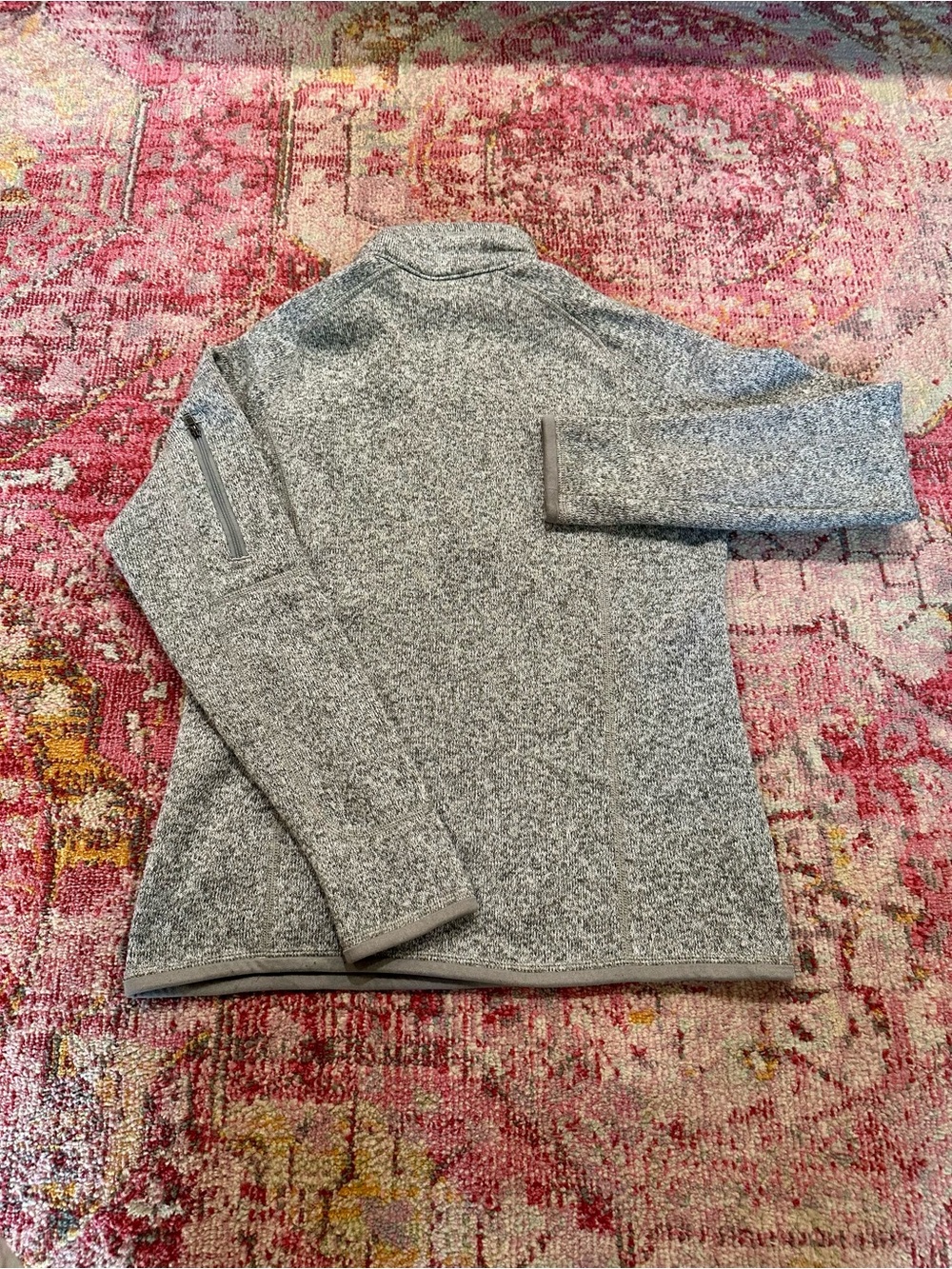 Women’s Patagonia Gray Quarter-Zip Fleece Pullover - Picture 3 of 3
